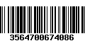 Código de Barras 3564700674086