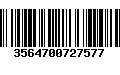 Código de Barras 3564700727577