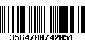 Código de Barras 3564700742051