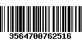 Código de Barras 3564700762516