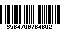 Código de Barras 3564700764602