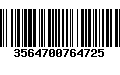 Código de Barras 3564700764725