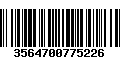 Código de Barras 3564700775226