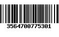 Código de Barras 3564700775301