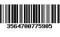 Código de Barras 3564700775905