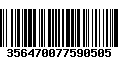 Código de Barras 356470077590505