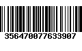 Código de Barras 356470077633907