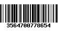 Código de Barras 3564700778654