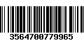 Código de Barras 3564700779965