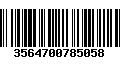 Código de Barras 3564700785058