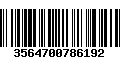 Código de Barras 3564700786192