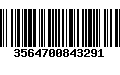 Código de Barras 3564700843291