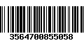 Código de Barras 3564700855058