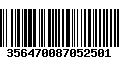 Código de Barras 356470087052501