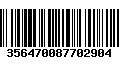 Código de Barras 356470087702904