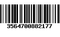 Código de Barras 3564700882177