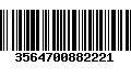 Código de Barras 3564700882221