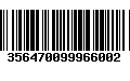 Código de Barras 356470099966002