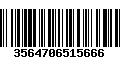 Código de Barras 3564706515666