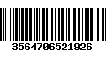 Código de Barras 3564706521926