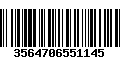 Código de Barras 3564706551145