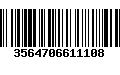 Código de Barras 3564706611108