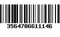 Código de Barras 3564706611146