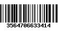 Código de Barras 3564706633414