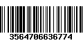 Código de Barras 3564706636774