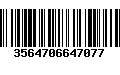 Código de Barras 3564706647077