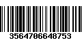 Código de Barras 3564706648753