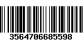 Código de Barras 3564706685598