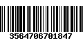 Código de Barras 3564706701847