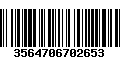 Código de Barras 3564706702653