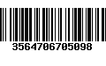 Código de Barras 3564706705098