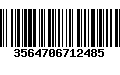 Código de Barras 3564706712485