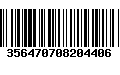 Código de Barras 356470708204406