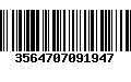 Código de Barras 3564707091947