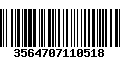 Código de Barras 3564707110518