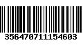 Código de Barras 356470711154603