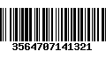 Código de Barras 3564707141321