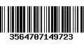 Código de Barras 3564707149723