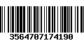 Código de Barras 3564707174190