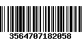 Código de Barras 3564707182058