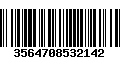 Código de Barras 3564708532142