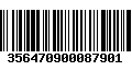 Código de Barras 356470900087901