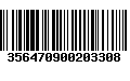 Código de Barras 356470900203308