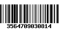 Código de Barras 3564709030814