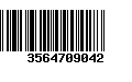 Código de Barras 3564709042