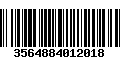 Código de Barras 3564884012018